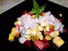 Fruit Salad with Yoghurt and Cranberry Sauce Photo 8