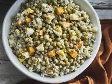 Green Pea Salad With Cheddar Cheese Photo 2