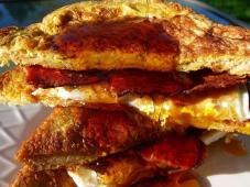 French Egg and Bacon Sandwich Photo 4