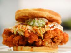 Nashville Hot Chicken and Waffle Sandwich Photo 12