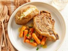Pressure Cooker Bone-In Pork Chops, Baked Potatoes, and Carrots Photo 9