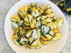 Grilled Pattypan Squash With Garlic Butter Photo 5