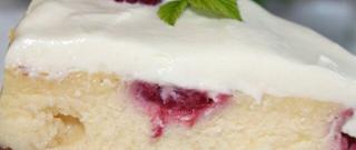 Raspberry Cheesecake with White Chocolate Photo