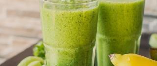 Healthy Green Smoothie with Spinach Photo