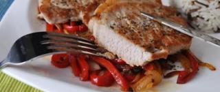 Pork Chop with Sweet and Sour Bell Pepper Photo