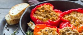 Healthy Dinner Recipe - Baked Sweet Pepper with Tuna Photo