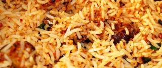 Indian Vegetarian Rice Recipe - Vangi Bhath Photo