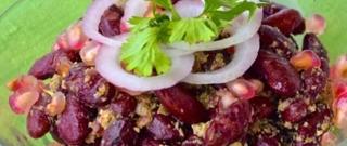 Bean Salad with Walnut Pesto Sauce Photo