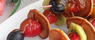 Mini Pancakes with Berries and Salt Caramel Photo