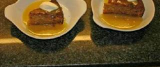Yummy Pudding with Toffee Sauce Photo