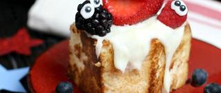 Toasted Angel Food Cake with Strawberries Photo