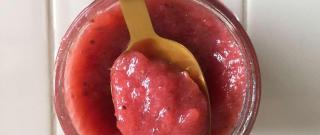 Rosy Strawberry Rhubarb Applesauce Photo