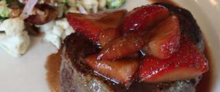 Filet Mignon and Balsamic Strawberries Photo