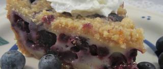 Blueberry Custard Pie Photo