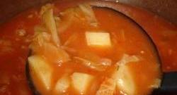 Cabbage Borscht Mennonite Soup Photo