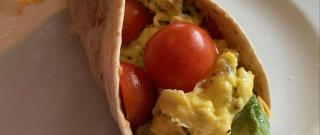 Avocado and Egg Breakfast Burrito Photo