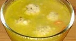 Passover Soup with Chicken Dumplings Photo