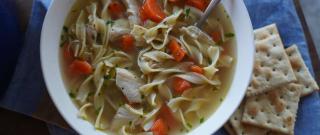 Homemade Roasted Chicken Noodle Soup Photo