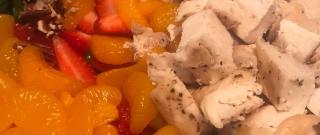 Grilled Chicken Salad with Seasonal Fruit Photo