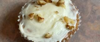 Carrot Cupcakes with White Chocolate Cream Cheese Icing Photo