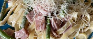 Creamy Ham and Asparagus Fettuccine Photo