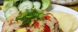 Thai Fried Rice with Pineapple and Chicken Photo