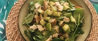 Spinach Salad with Chicken, Avocado, and Goat Cheese Photo
