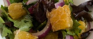 Orange, Walnut, Gorgonzola and Mixed Greens Salad with Fresh Citrus Vinaigrette Photo