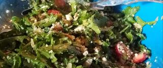 Arugula and Strawberry Salad with Feta Cheese Photo