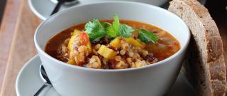 Italian Red Lentil and Brown Rice Soup Photo