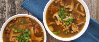 Vegetarian Mushroom-Lentil Soup Photo