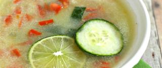 Cucumber Soup with Tomatoes Photo