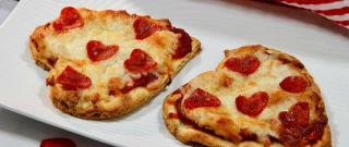 Mini Heart-Shaped Naan Pizzas Photo