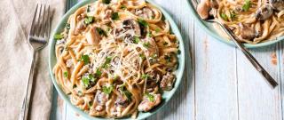 Instant Pot Creamy Pasta with Chicken Thighs and Mushrooms Photo