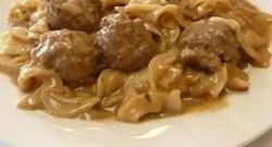 Swedish Meatballs with Noodles Photo