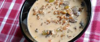 Vegan Creamy Mushroom and Farro Soup Photo