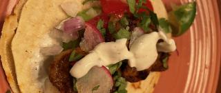 Shrimp Tacos with Cilantro-Lime Crema Photo