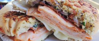 Turkey and Bacon Panini with Chipotle Mayonnaise Photo