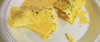 Seafood Omelets with Creamy Cheese Sauce Photo