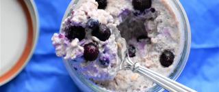 Blueberry-Cinnamon Overnight Oats with Greek Yogurt Photo
