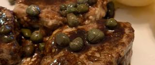 Pork Medallions with Balsamic Vinegar and Capers Photo
