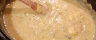 Easy Slow Cooker Cheesy Potato Soup with Ham Photo