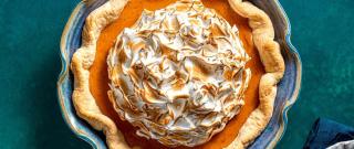Pumpkin Pie with Vanilla Meringue Photo