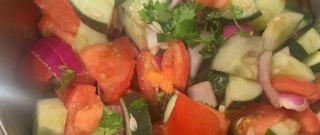 Cucumber, Tomato, and Red Onion Salad Photo