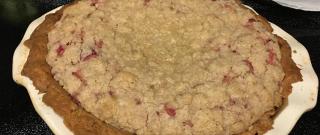 Sour Cream Rhubarb Pie Photo