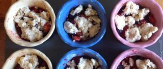 Rhubarb, Strawberry, and Blueberry Cobbler Photo