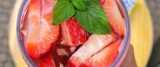 White Sangria with Berries Photo