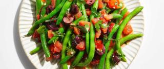 Green Beans with Olives and Tomatoes Photo