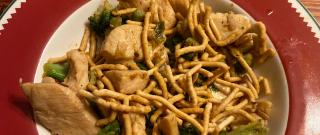 Sweet and Spicy Stir Fry with Chicken and Broccoli Photo