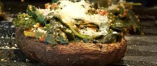 Spinach Stuffed Portobello Mushrooms with Avocado Photo